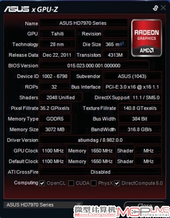 在GPU Tweak中还融合了著名的GPU-Z