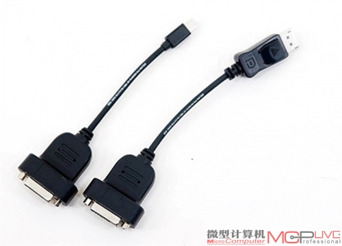 另外注意，要将从mini DP（或DP）接口出来的显示信号转换为HDMI、DVI、D-SUB信号是可以的，但HDMI、DVI、D-SUB接口输出的信号却不能直接转化为mini DP。简单的表达为以上图示。